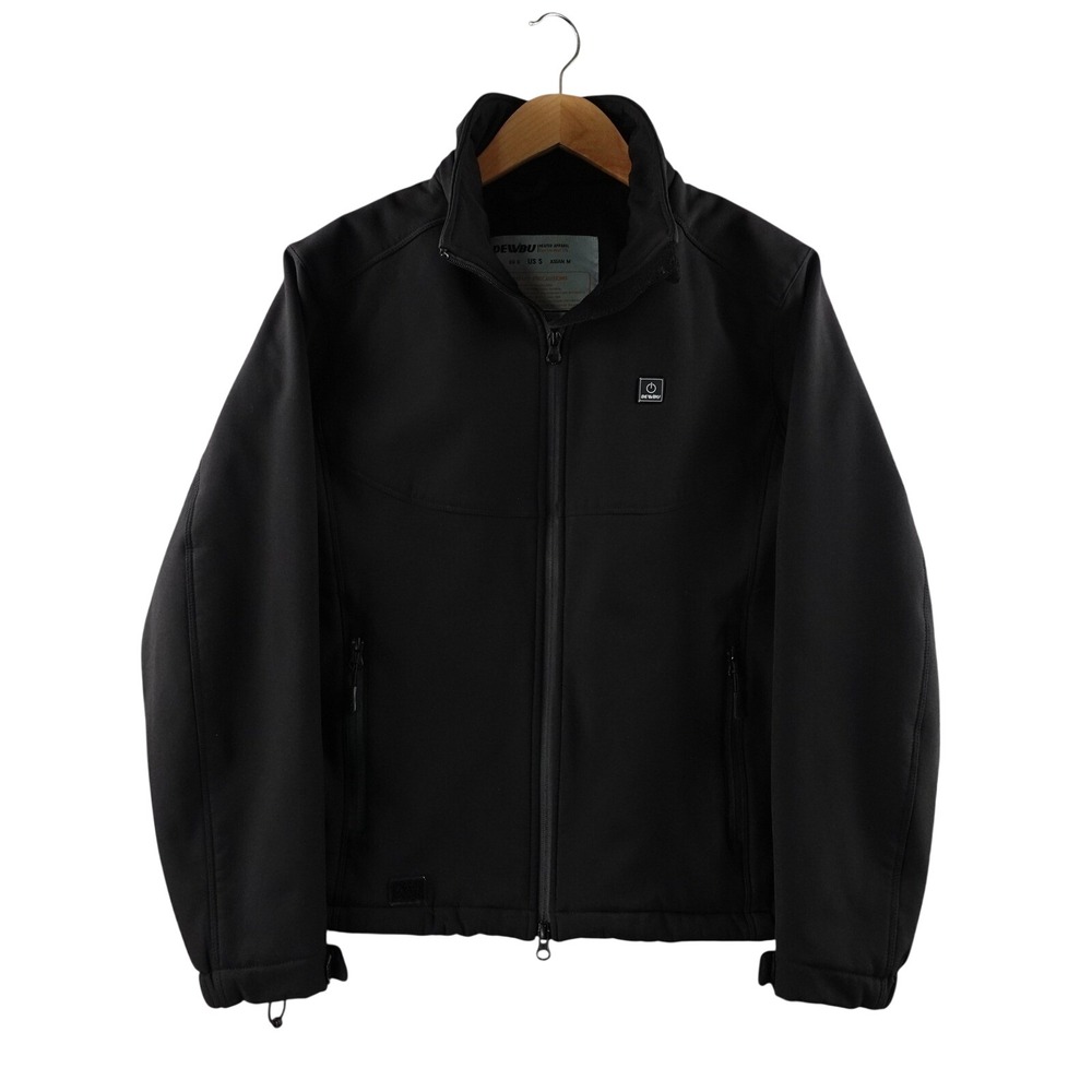 DEWBU Heated Jacket Men 12V Electric Outerwear‎ Black Size S Outdoor Gear